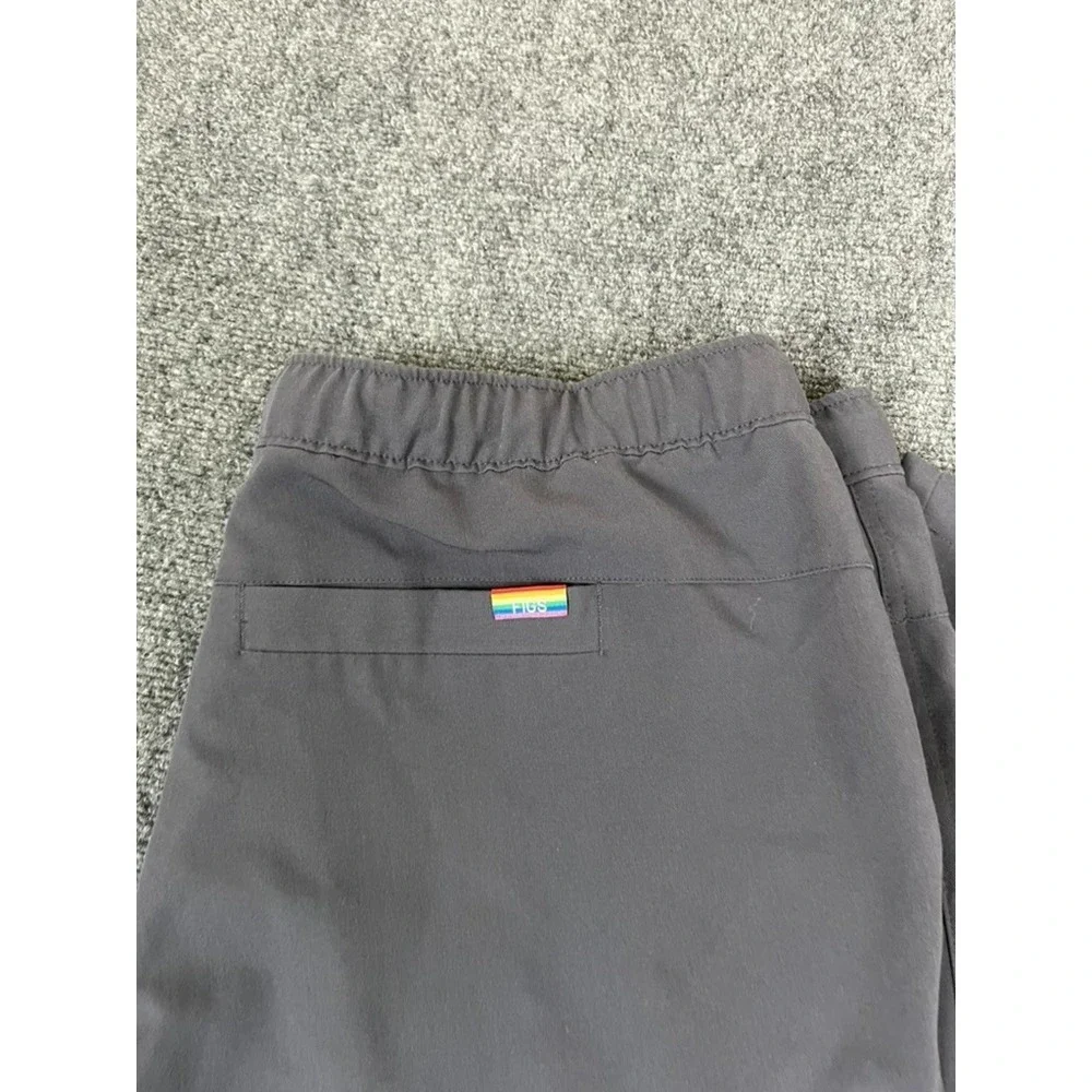 Figs Technical Collection Men's Gray Polyester/Rayon‎ High Rise Pants Size XXL